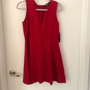 Lulus skater dress red